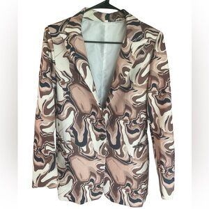 SHEIN Blazer Jacket Womens Size M Button Front